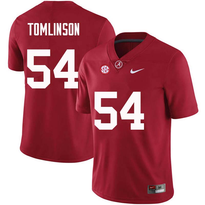 Alabama Crimson Tide Men's Dalvin Tomlinson #54 Crimson NCAA Nike Authentic Stitched College Football Jersey JA16A03YY